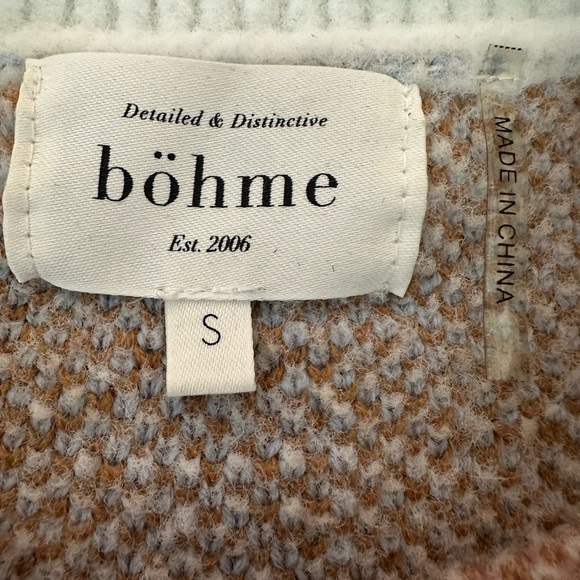 🧥 Böhme Aztec Knit Sweater | Geometric Southwest Print | Size‎ Small - Picture 4 of 5